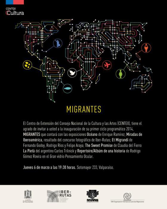 Ciclo expositivo Migrantes se instala en el Centex