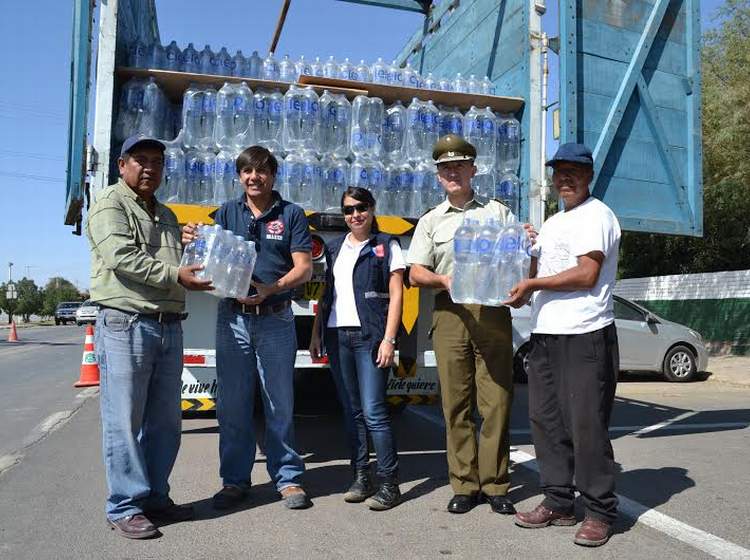 Empresa peruana donó más de 48 mil litros de agua a las provincias de Iquique y El Tamarugal