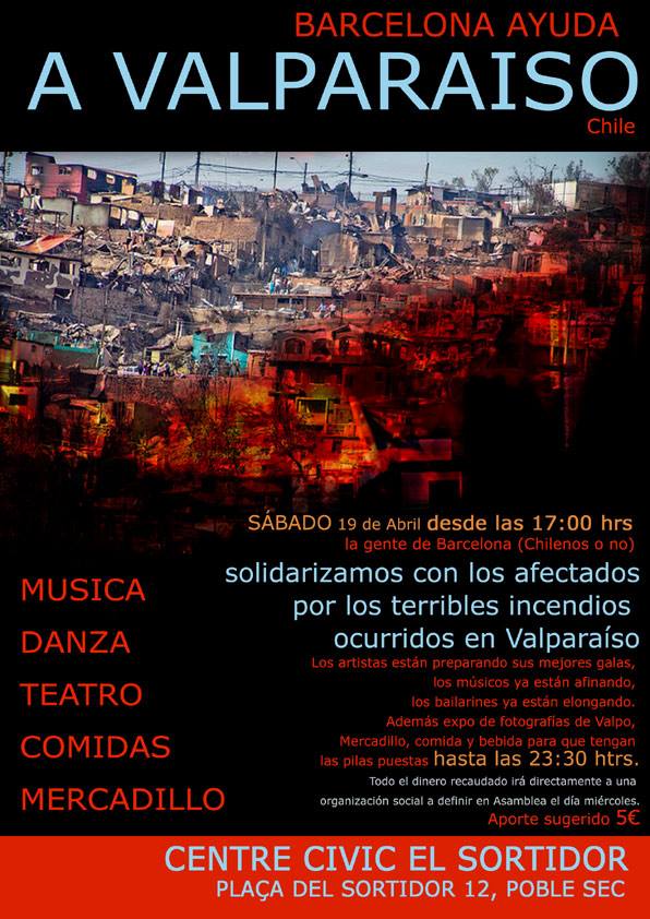 Barcelona ayuda a Valparaíso