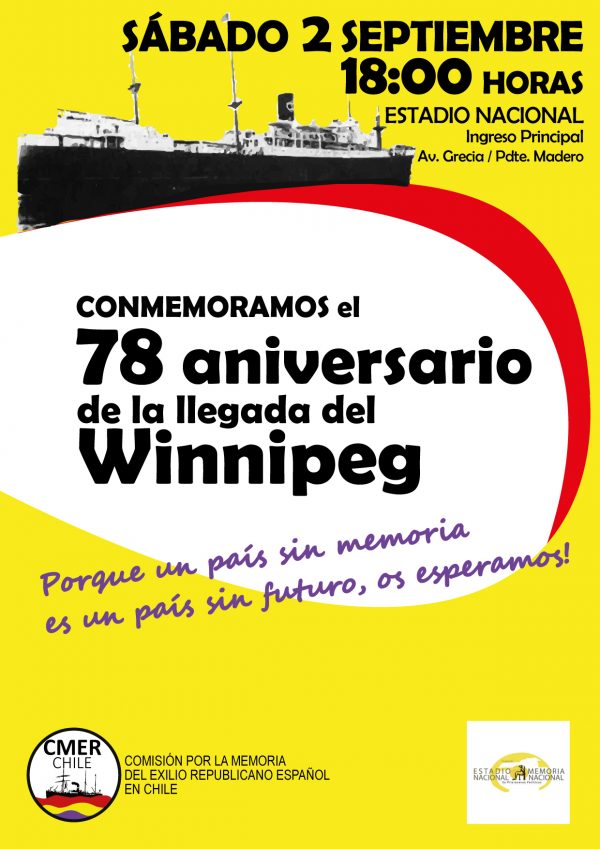 Conmemoran la llegada del Winnipeg a Chile